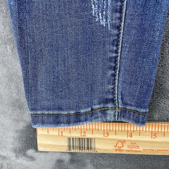Judy Blue Jeans Womens Size 30 Distressed Mid Rise Relaxed Fit JB8271DK - Picture 11 of 12